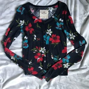 Hollister Co. Floral Cardigan